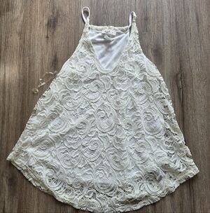 love J Cream Lace Camisole Tank Top